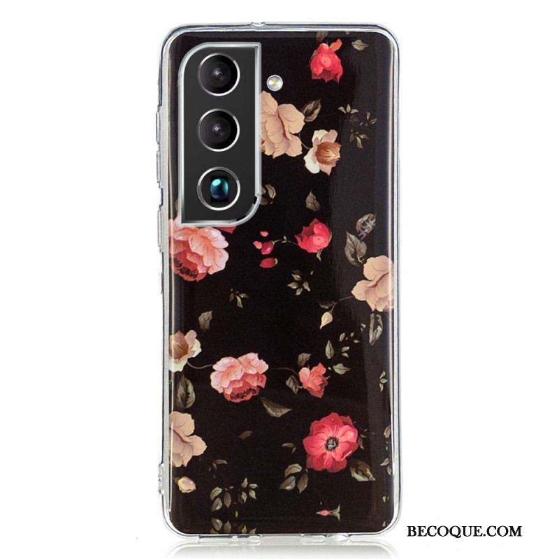 Coque Samsung Galaxy S22 5G Fleurs Liberty Fluorescente