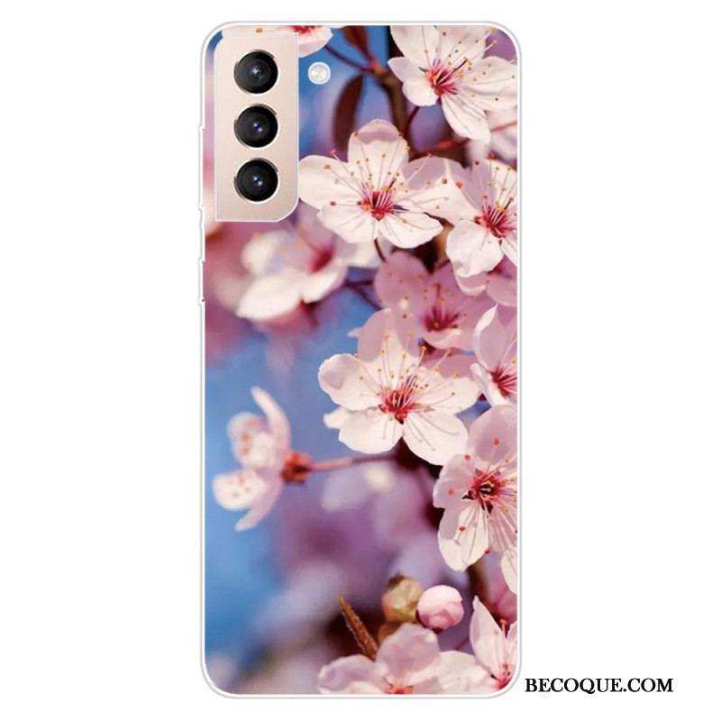 Coque Samsung Galaxy S22 5G Fleurs Réalistes