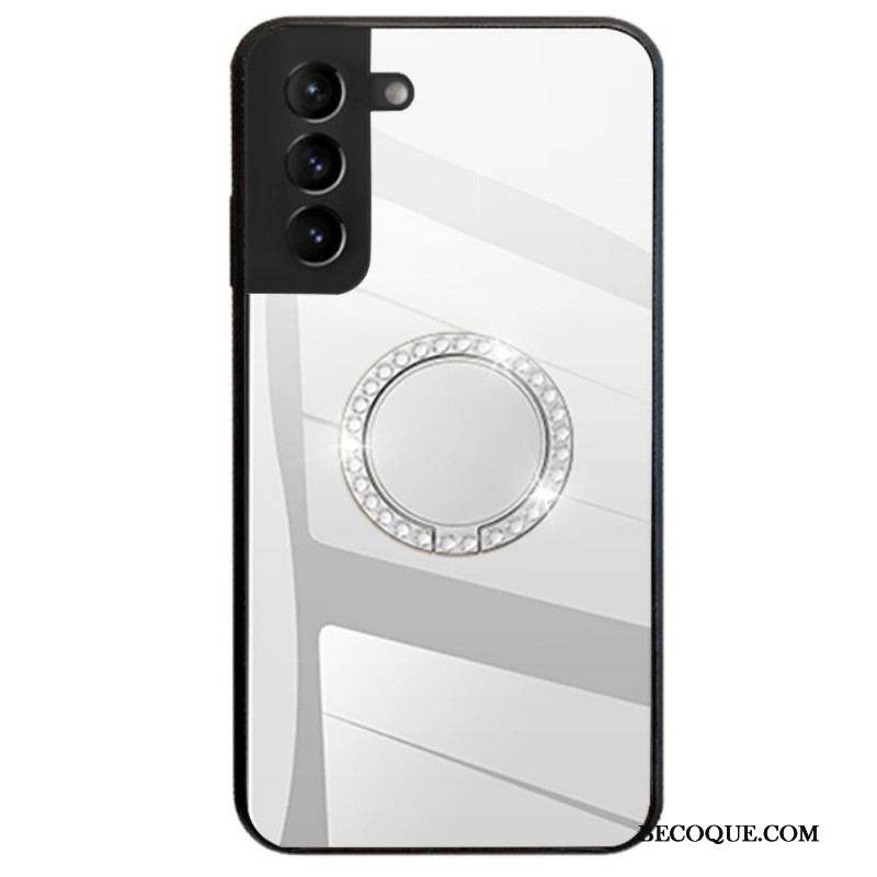 Coque Samsung Galaxy S22 5G Miroir avec Anneau Rotatif