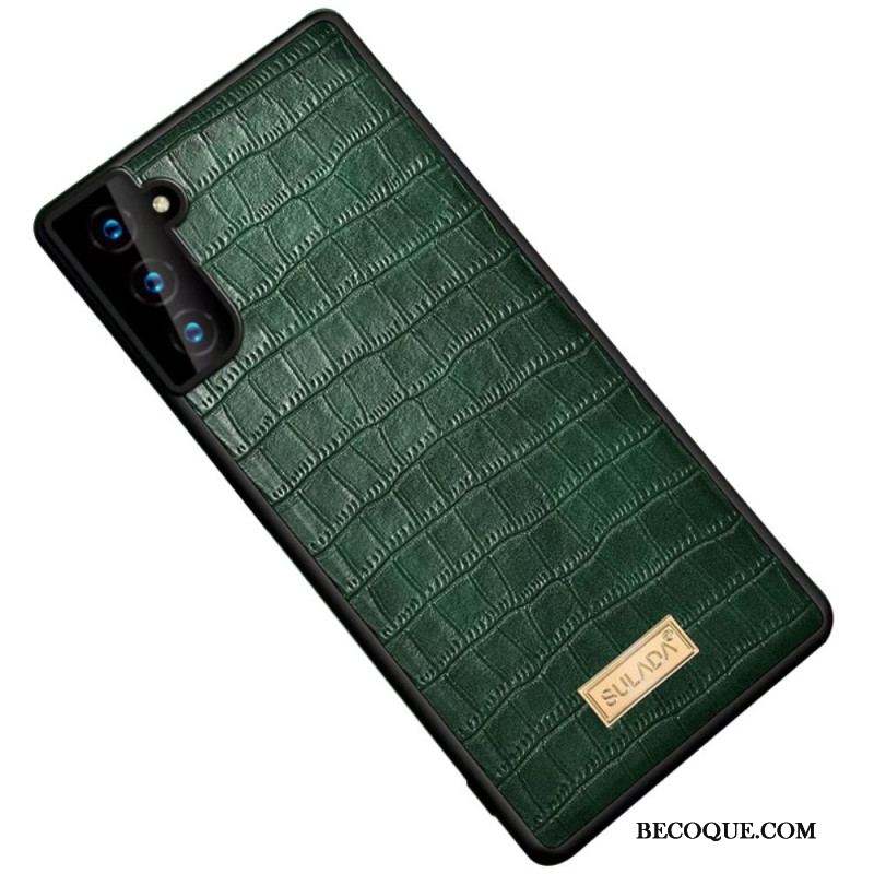 Coque Samsung Galaxy S22 5G SULADA Effet Peau Crocodile