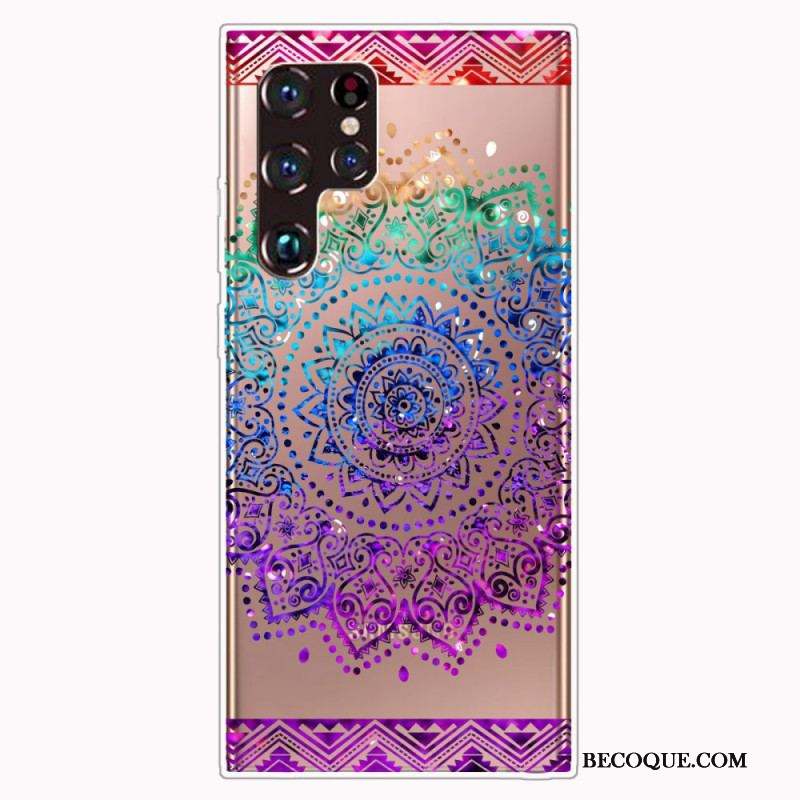 Coque Samsung Galaxy S22 Ultra 5G Mandala Design