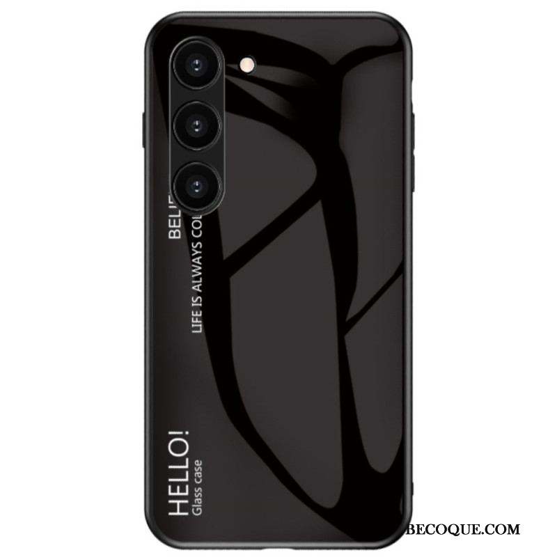 Coque Samsung Galaxy S23 5G Verre Trempé Hello