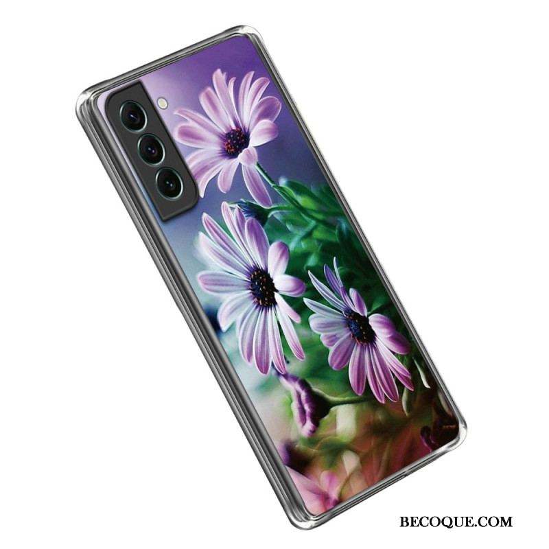 Coque Samsung Galaxy S23 Plus 5G Silicone Florale