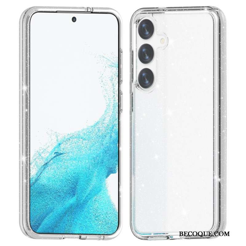 Coque Samsung Galaxy S24 5G Translucide Pailletée