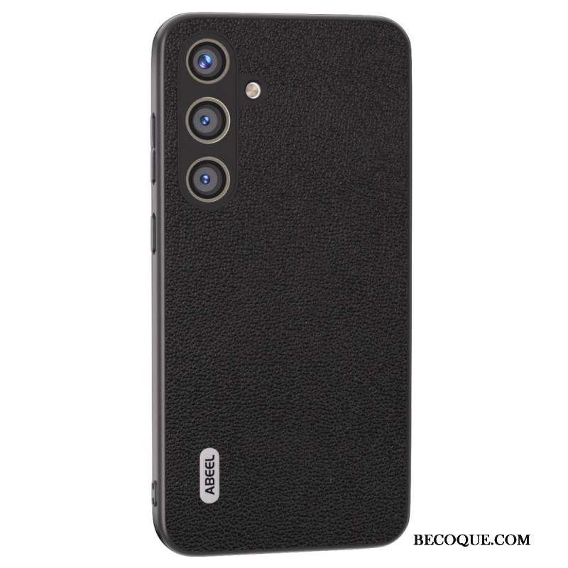 Coque Samsung Galaxy S24 Plus 5G Effet Cuir Litchi ABEEL