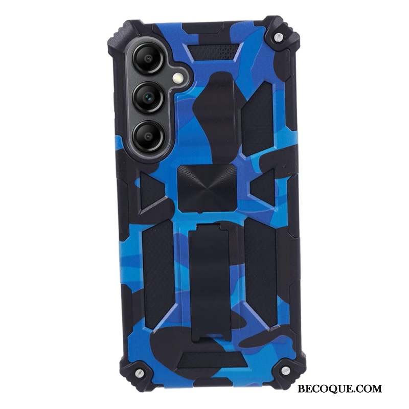 Coque Samsung Galaxy S24 Plus 5G avec Support et Motif Camouflage