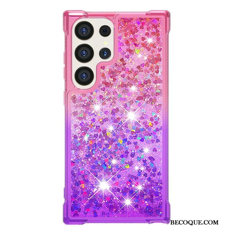 Coque Samsung Galaxy S24 Ultra 5G Paillettes Liquides