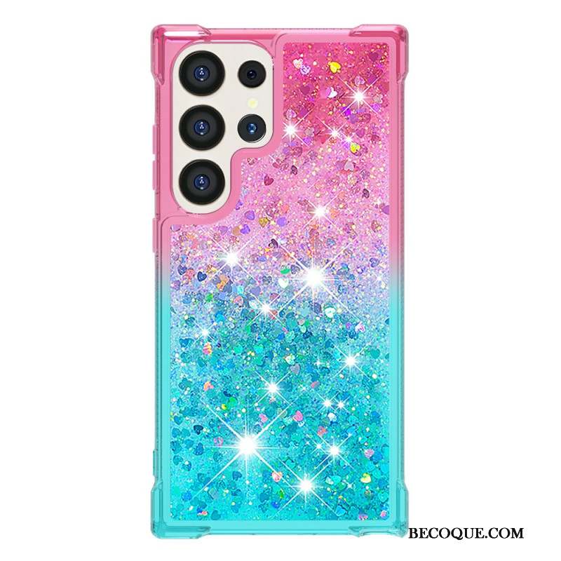 Coque Samsung Galaxy S24 Ultra 5G Paillettes Liquides