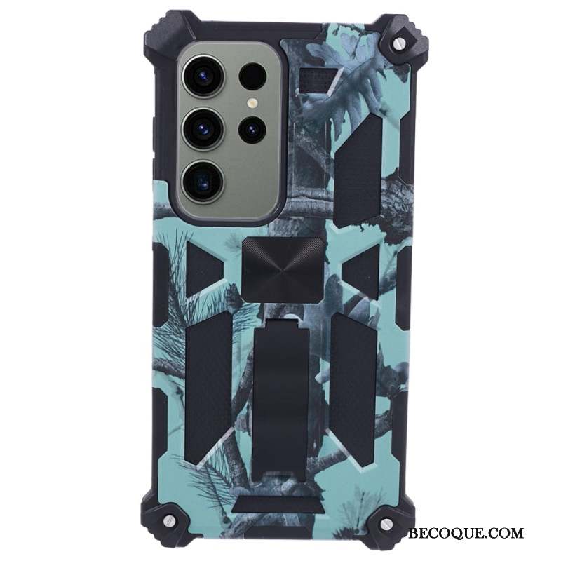 Coque Samsung Galaxy S24 Ultra avec Support Camouflage