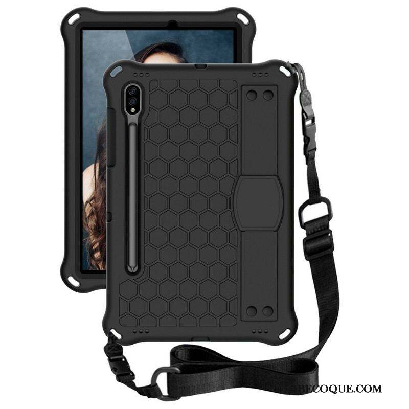 Coque Samsung Galaxy Tab S8 / Tab S7 EVA avec Sangle-Support et Bandoulière