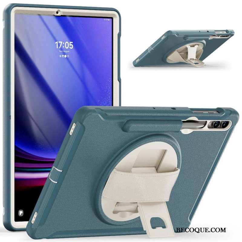 Coque Samsung Galaxy Tab S9 FE Plus/S9 Plus/ S8 Plus/S7 Plus Support pour Stylo et Béquille