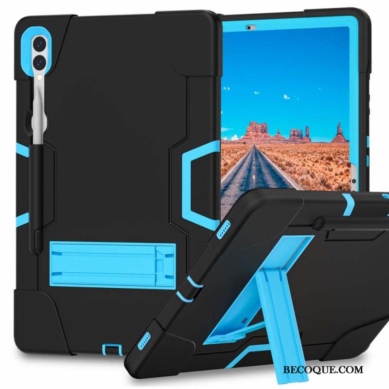 Coque Samsung Galaxy Tab S9 Plus Ultra Résistante Bicolore avec Support