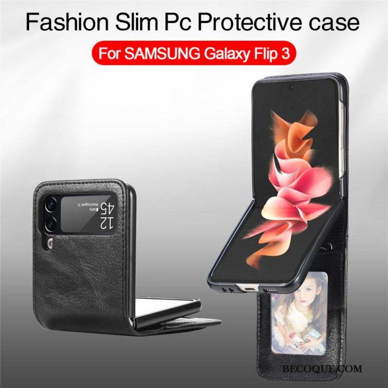 Coque Samsung Galaxy Z Flip 3 5G Style Cuir Portefeuille