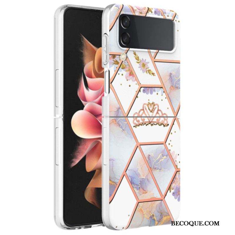 Coque Samsung Galaxy Z Flip 4 Marbre Floral