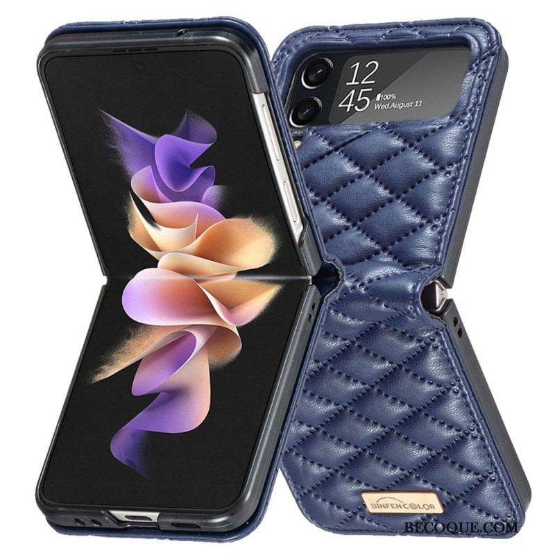 Coque Samsung Galaxy Z Flip 4 Matelassée Binfen Color