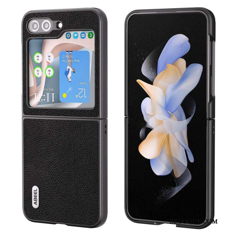 Coque Samsung Galaxy Z Flip 5 Style Cuir ABEEL