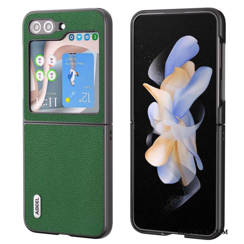 Coque Samsung Galaxy Z Flip 5 Style Cuir ABEEL