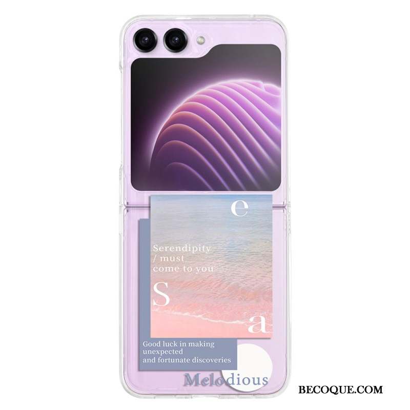 Coque Samsung Galaxy Z Flip 5 Transparente Destination