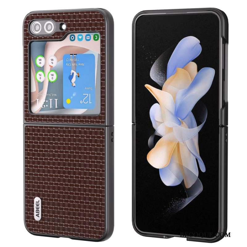 Coque Samsung Galaxy Z Flip 5 Véritable cuir ABEEL