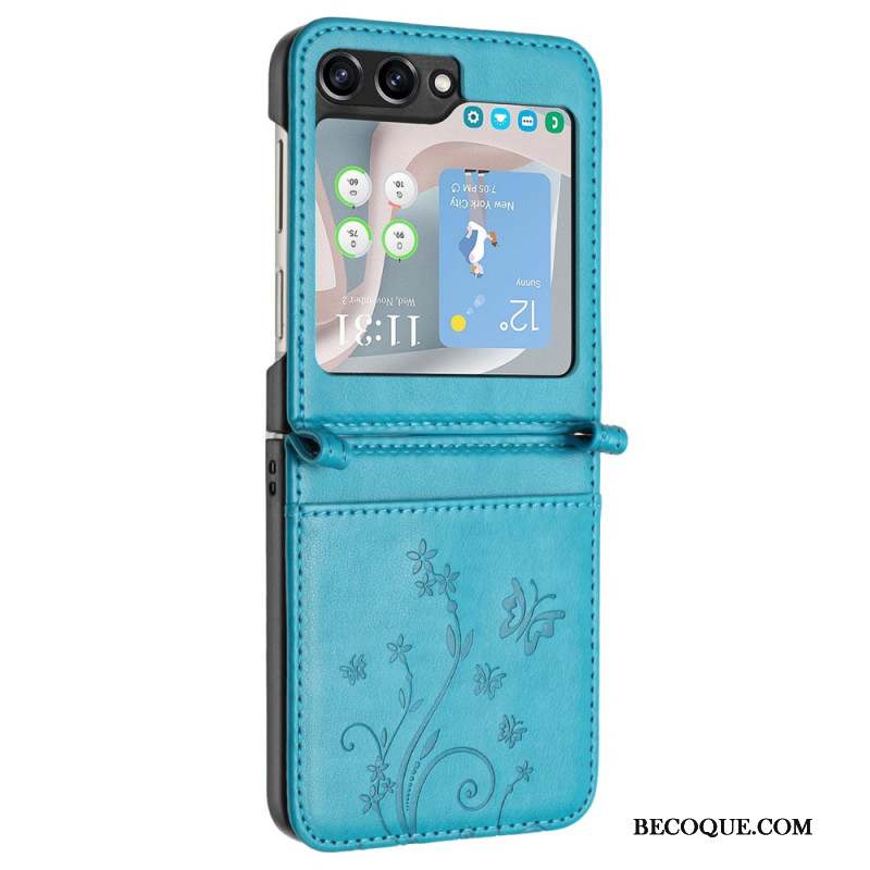 Coque Samsung Galaxy Z Flip 6 Papillons et Fleurs