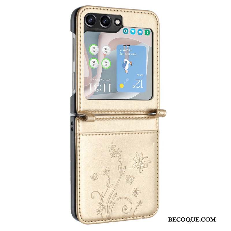 Coque Samsung Galaxy Z Flip 6 Papillons et Fleurs