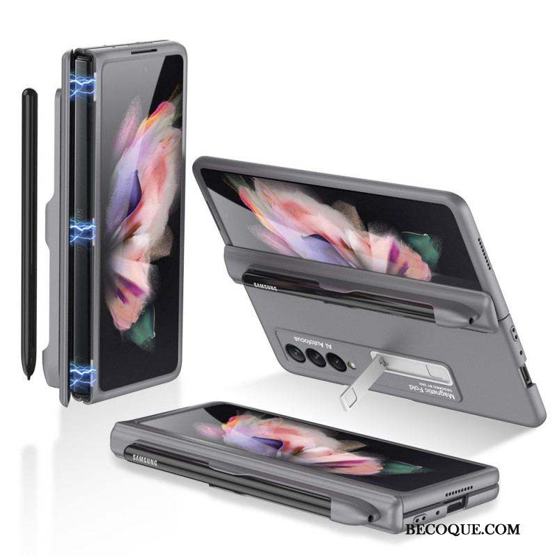 Coque Samsung Galaxy Z Fold 3 5G Plastique Support et Porte-Stylet GKK