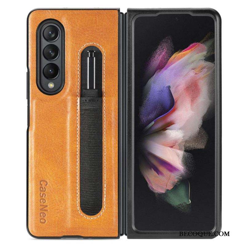 Coque Samsung Galaxy Z Fold 3 5G Style Cuir Porte-Stylet CASENEO