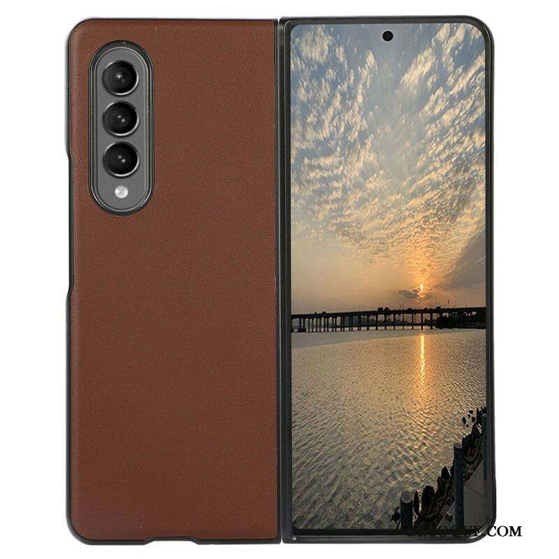 Coque Samsung Galaxy Z Fold 3 5G Véritable Cuir Design