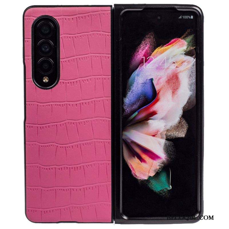 Coque Samsung Galaxy Z Fold 4 Relief Croco