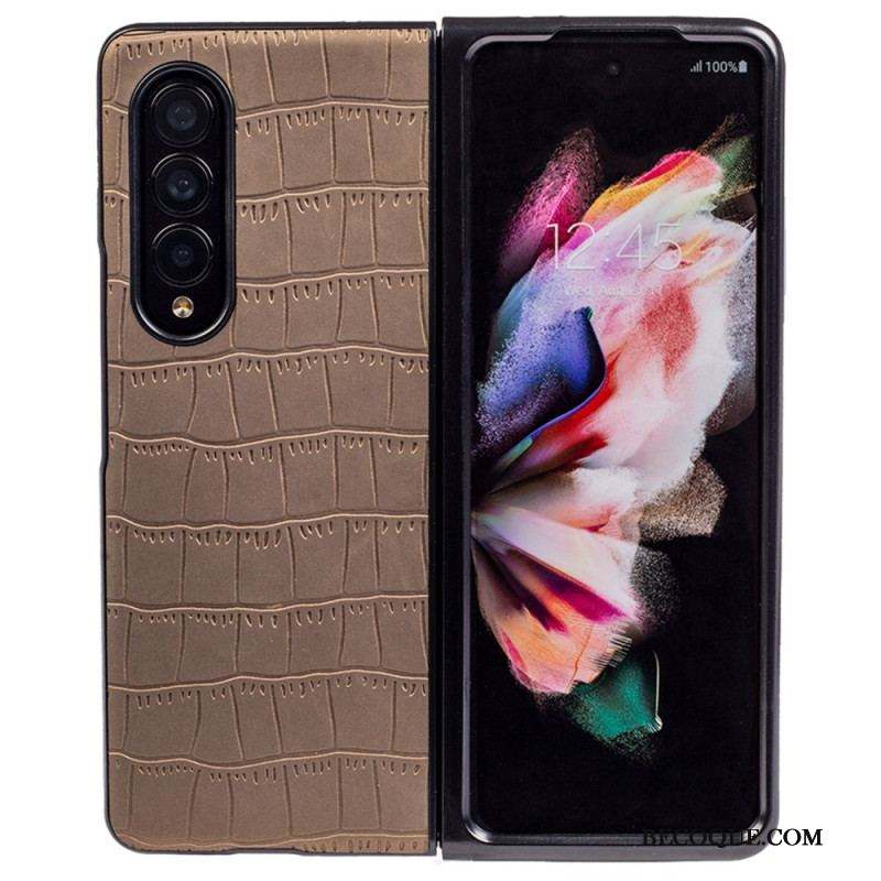 Coque Samsung Galaxy Z Fold 4 Relief Croco