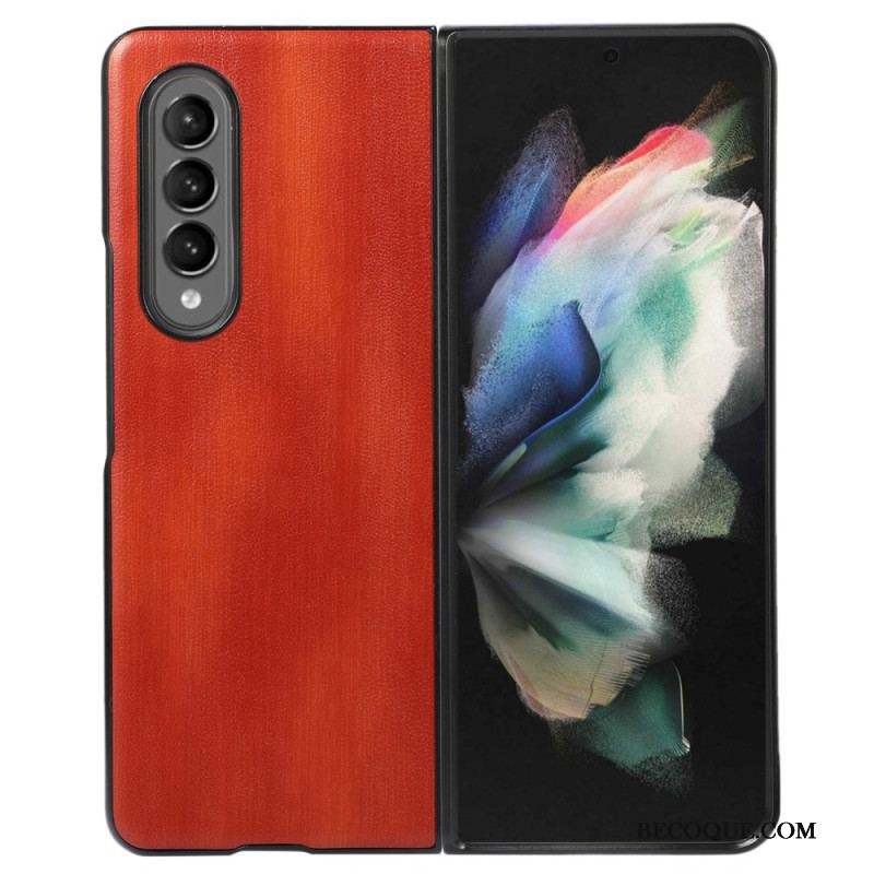 Coque Samsung Galaxy Z Fold 4 Simili Cuir Vieilli