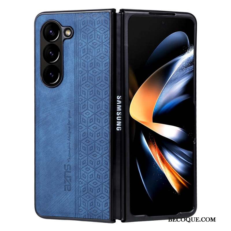 Coque Samsung Galaxy Z Fold 5 Simili Cuir AZNS