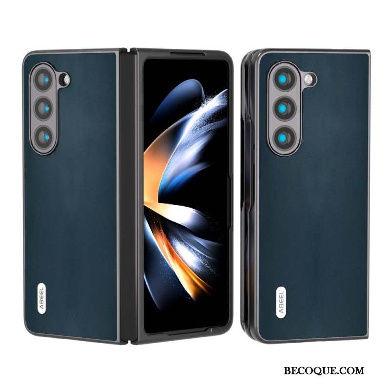 Coque Samsung Galaxy Z Fold 5 Vrai Cuir Abeel