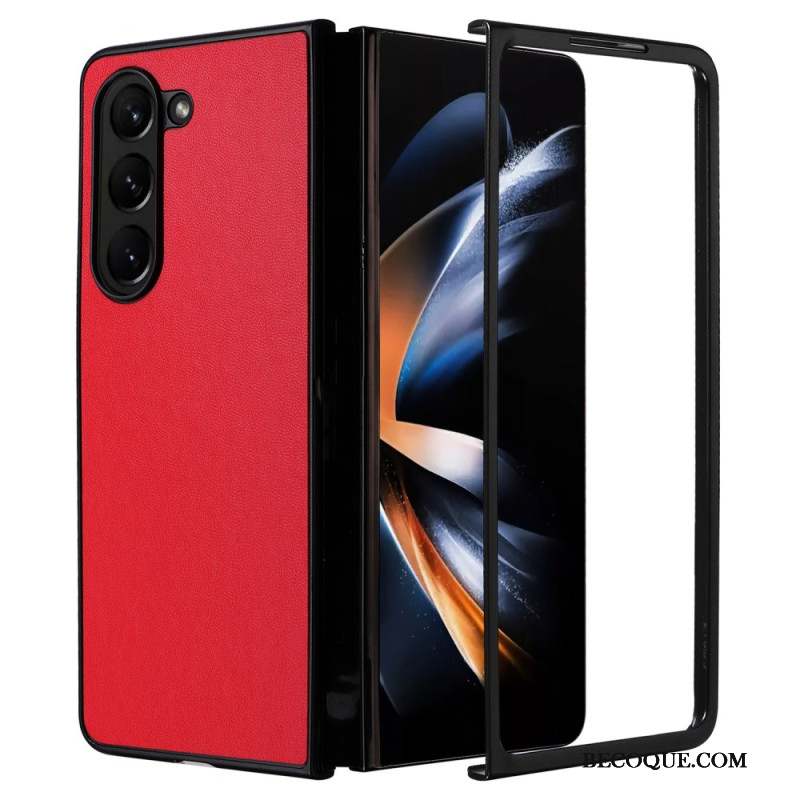 Coque Samsung Galaxy Z Fold 6 Effet Cuir