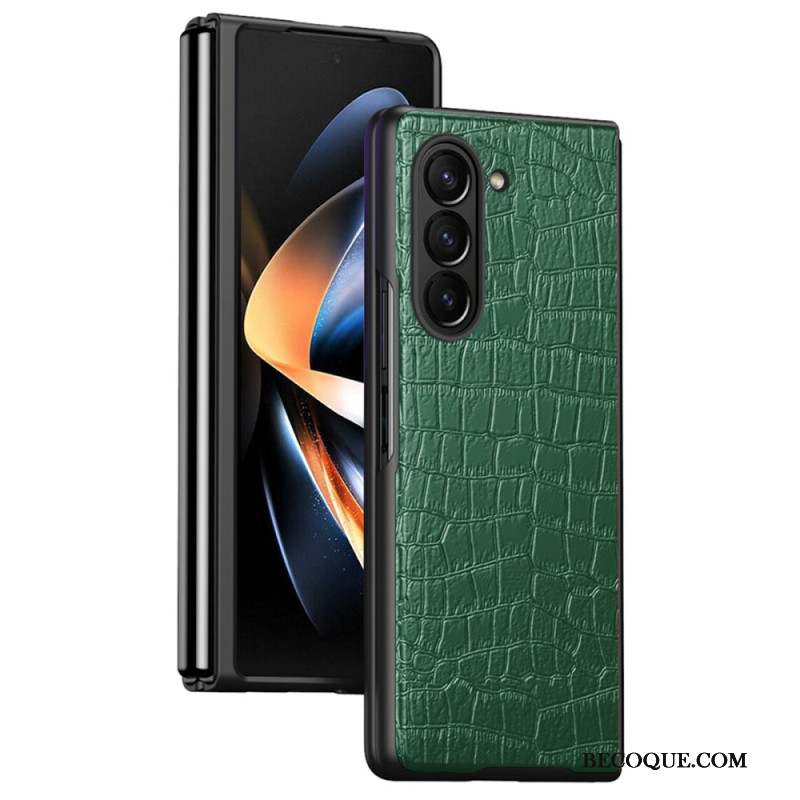 Coque Samsung Galaxy Z Fold 6 Style Crocodile