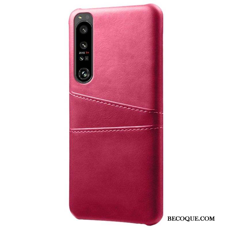 Coque Sony Xperia 1 IV Effet Cuir Porte-Cartes