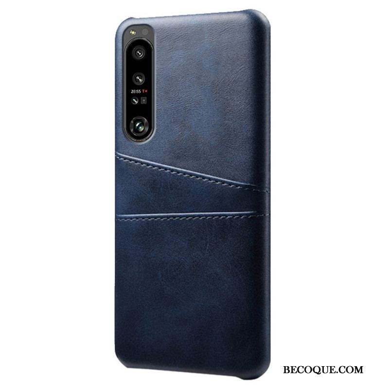 Coque Sony Xperia 1 IV Effet Cuir Porte-Cartes