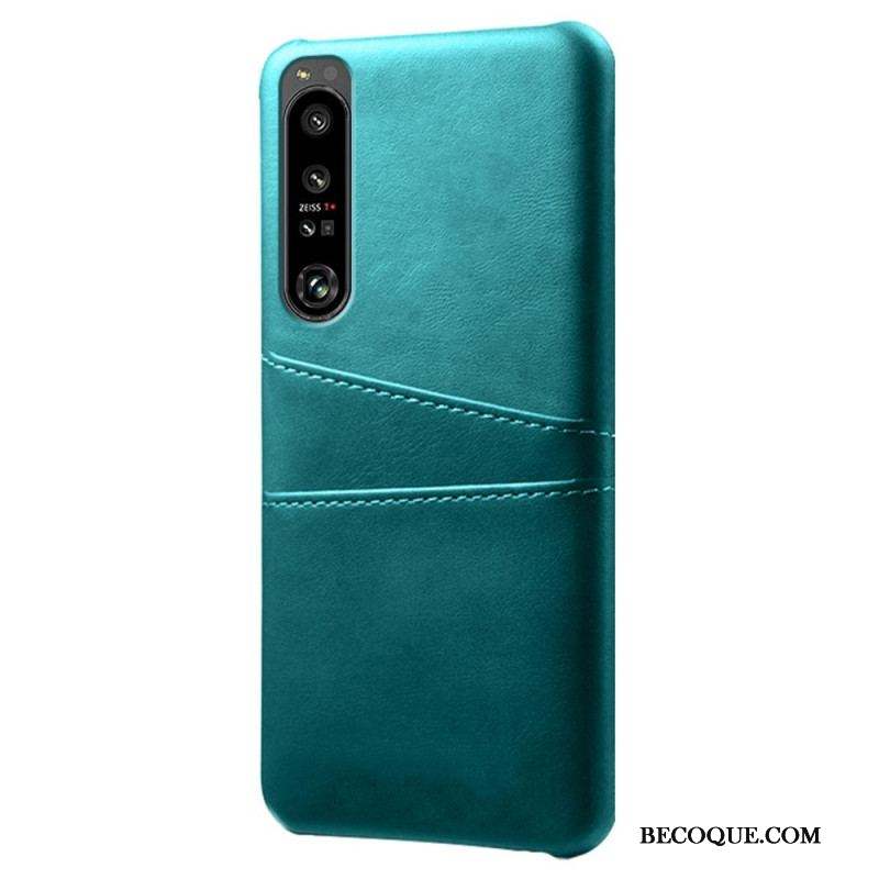 Coque Sony Xperia 1 IV Effet Cuir Porte-Cartes