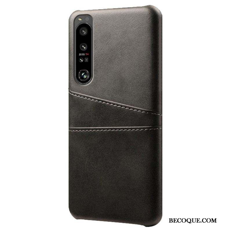 Coque Sony Xperia 1 IV Effet Cuir Porte-Cartes