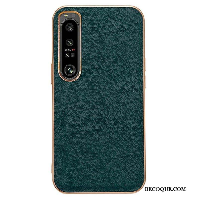 Coque Sony Xperia 1 IV Vrai Cuir