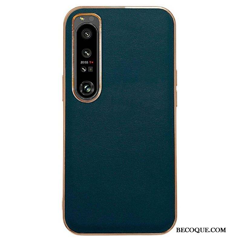 Coque Sony Xperia 1 IV Véritable Cuir Color