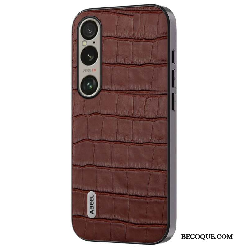 Coque Sony Xperia 1 VI Texture Crocodile ABEEL