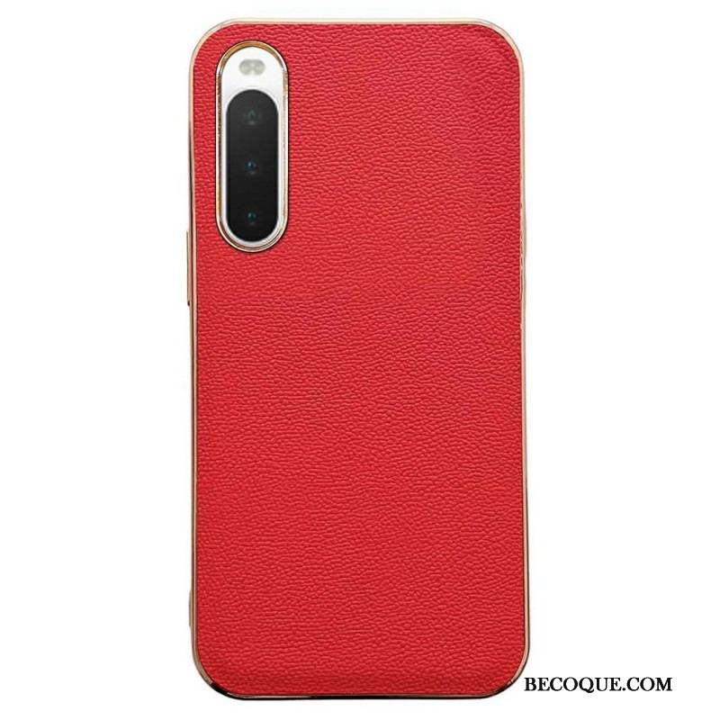 Coque Sony Xperia 10 IV Véritable Cuir Color