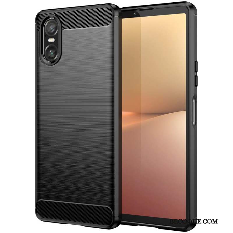 Coque Sony Xperia 10 VI Fibre Carbone Brossée