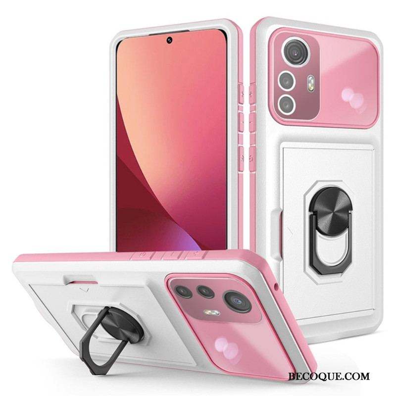 Coque Xiaomi 12 / 12X Anneau-Support et Porte-Carte