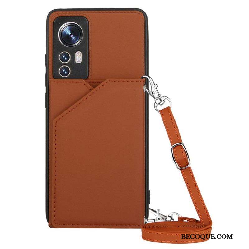 Coque Xiaomi 12 / 12X Porte-cartes et Bandoulière