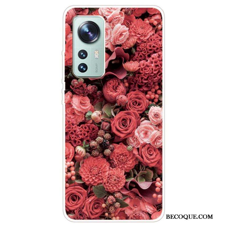 Coque  Xiaomi 12 / 12X  Silicone Fleurs