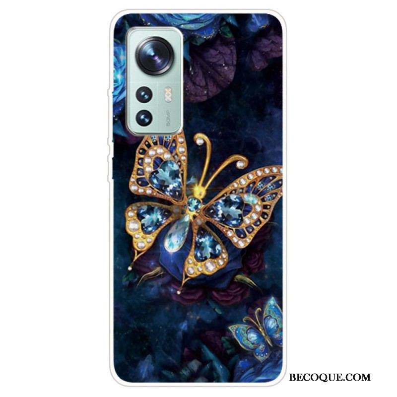 Coque  Xiaomi 12 / 12X  Silicone Papillon Enchanté