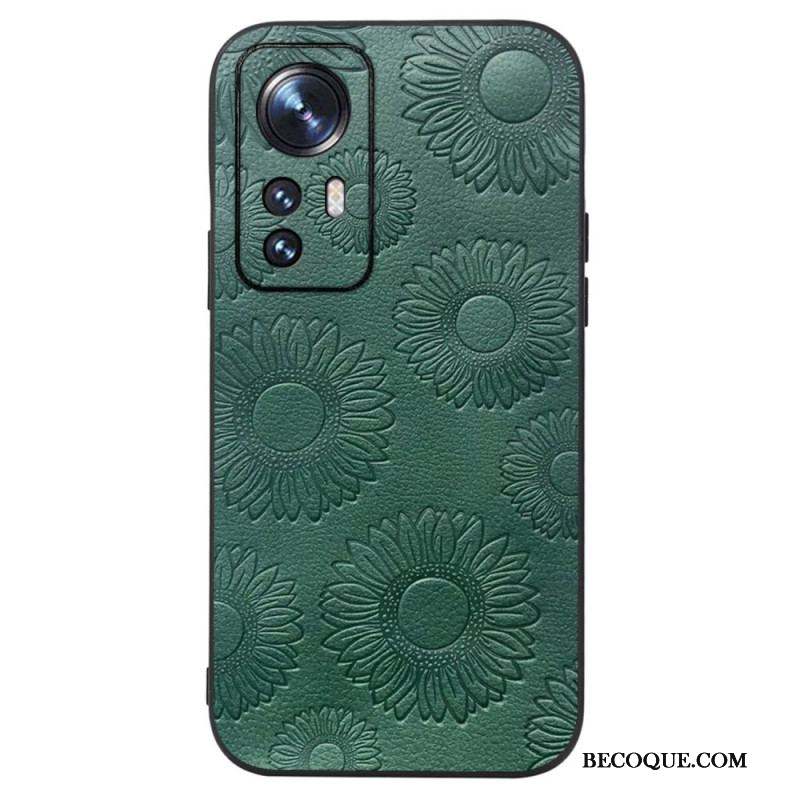 Coque Xiaomi 12 / 12X Simili Cuir Tournesols