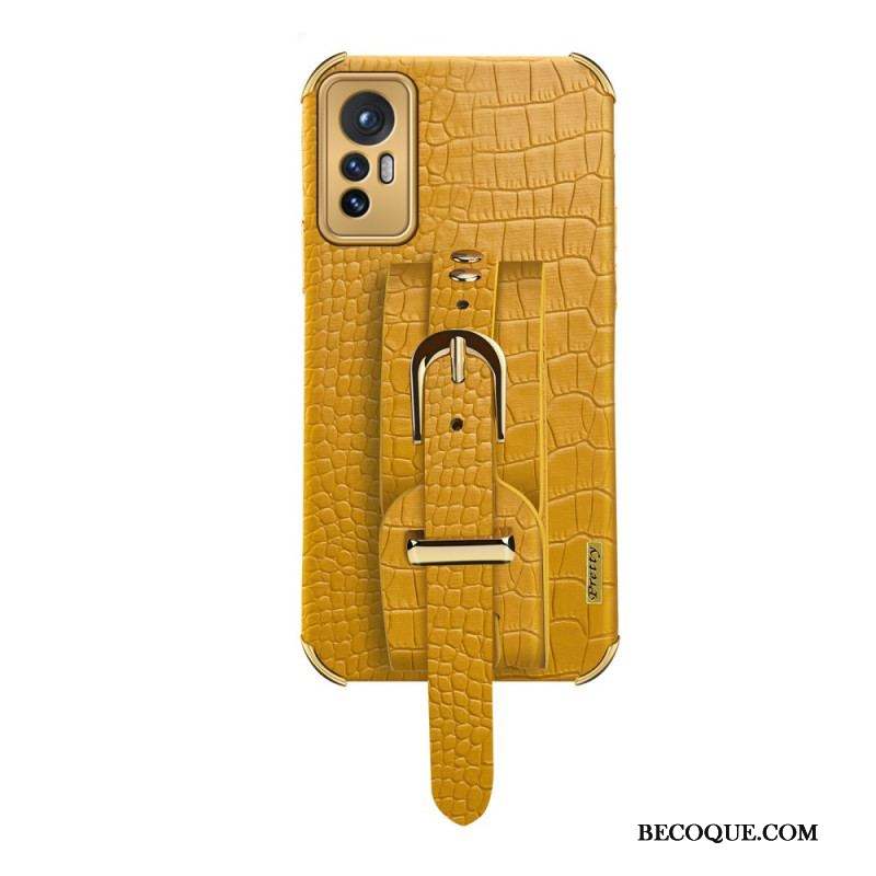 Coque  Xiaomi 12 / 12X Style Crocodile avec Sangle Support